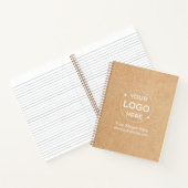 Carnet Logo d'entreprise personnalisé Style Kraft (Intérieur)