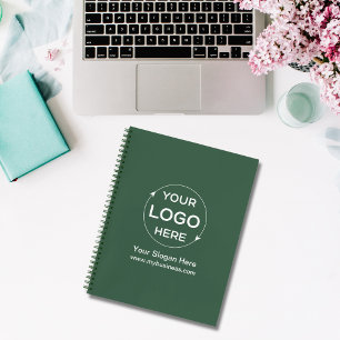 Carnet Logo d'entreprise personnalisé vert