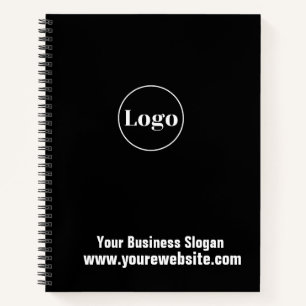 Carnet Logo d'entreprise personnalisée Black Professional