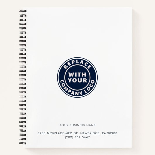 Carnet Logo d'entreprise Promotionnels Employés de l'entr (Devant)