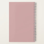 Carnet Logo d'entreprise Rose Poussiéreuse de Marque (Verso)