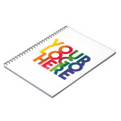 Carnet Logo d'entreprise simple blanc (Côté gauche)