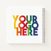 Carnet Logo d'entreprise simple blanc (Dos)