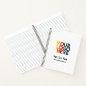 Carnet Logo d'entreprise simple blanc (Intérieur)