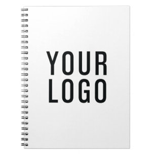 Carnet Logo d'entreprise simple promotionnel blanc