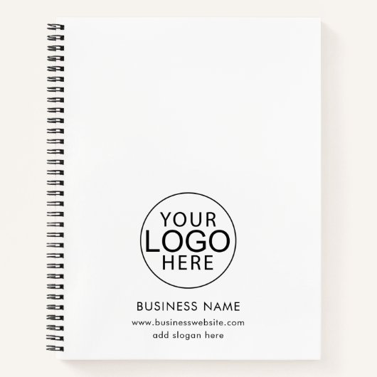 Carnet Logo d'entreprise simple Swag promotionnel d'entre (Devant)
