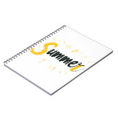 Carnet Logo d'été - Conception de texte d'été (Côté gauche)