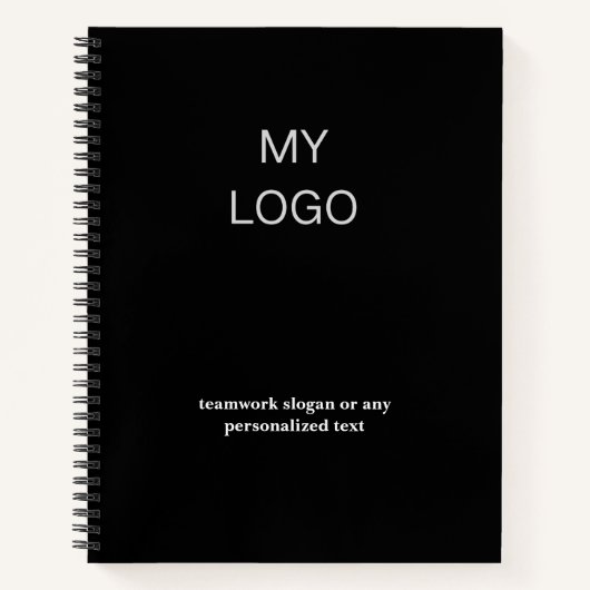 Carnet Logo d'informations professionnelles personnalisée (Devant)
