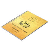 Carnet Logo doré années de service (Côté gauche)