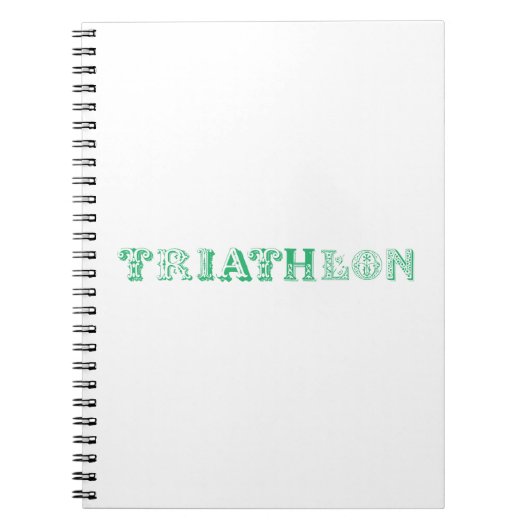 Carnet Logo du cool de triathlon pour tous les sportifs (Devant)