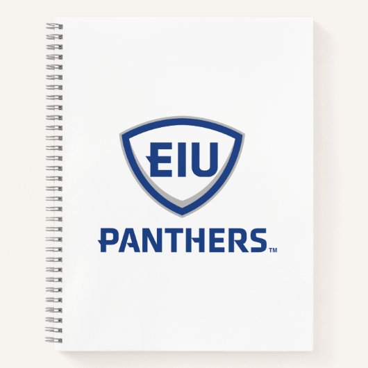 Carnet Logo Eastern Illinois Panthers Shield & Wordmark (Devant)