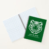 Carnet Logo École Mascotte Tigres Verts (Intérieur)