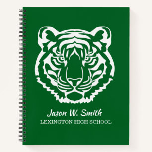 Carnet Logo École Mascotte Tigres Verts
