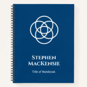 Carnet Logo Elegant Blue Circles (Devant)