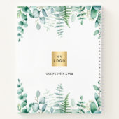 Carnet Logo élégant d'entreprise de eucalyptus (Dos)