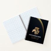 Carnet Logo élégant et professionnel de lion (Intérieur)