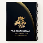 Carnet Logo élégant et professionnel de lion (Dos)