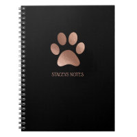 Logo Empreinte de patte rose Gold Et Charcoal Pers