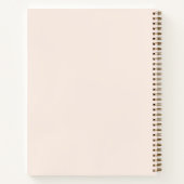 Carnet Logo et nom de script minimal rose élégant (Dos)