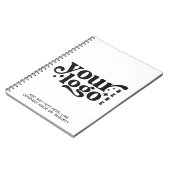 Carnet Logo et texte personnalisés de l'entreprise  (Côté gauche)