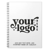 Carnet Logo et texte personnalisés de l'entreprise  (Devant)