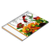 Carnet logo floral vintage (Côté gauche)