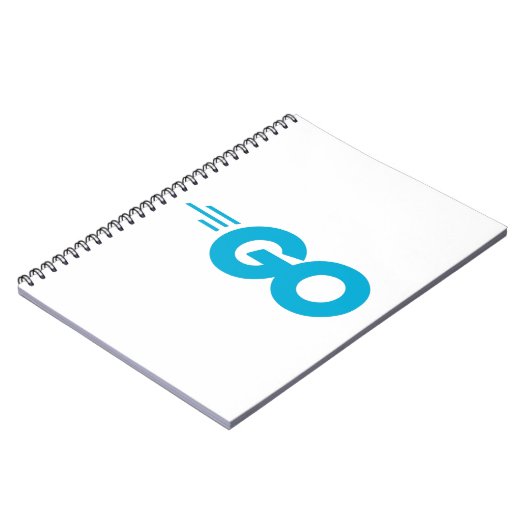 Carnet Logo Golang (Go Programming Language) (Côté gauche)
