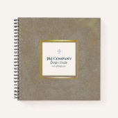 Carnet Logo Gold Texture tendance (Devant)