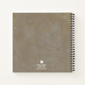 Carnet Logo Gold Texture tendance (Dos)