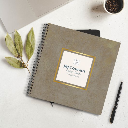 Carnet Logo Gold Texture tendance
