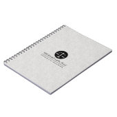 Carnet Logo Justice Lin gris clair (Côté gauche)