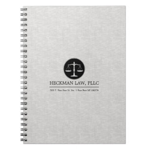 Carnet Logo Justice Lin gris clair