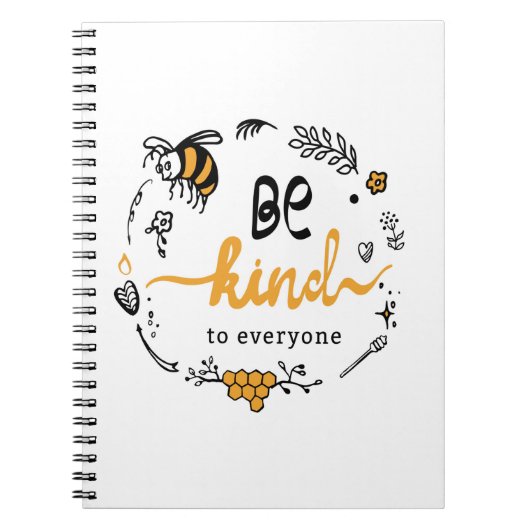 Carnet Logo lumineux avec une abeille (Devant)