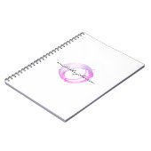 Carnet Logo Luxe Pink Cercle Designer (Côté gauche)