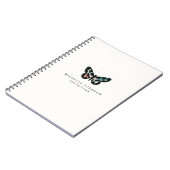 Carnet Logo Minimaliste à papillon aquarelle (Côté gauche)