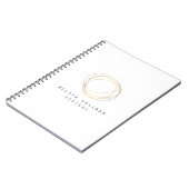 Carnet Logo minimaliste et moderne Gold Designer Scribble (Côté gauche)