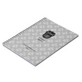 Carnet Logo minimaliste moderne Gris (Côté gauche)