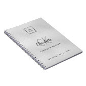 Carnet Logo monogramme moderne entreprise (Côté Droit)