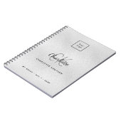 Carnet Logo monogramme moderne entreprise (Côté gauche)