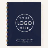 Carnet Logo Navy | Entreprise Société d'entreprise Minima (Devant)