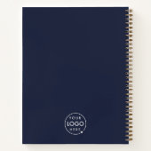 Carnet Logo Navy | Entreprise Société d'entreprise Minima (Dos)