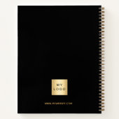 Carnet Logo noir or motivation soumission entreprise (Dos)