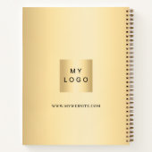 Carnet Logo or monogramme entreprise moderne (Dos)