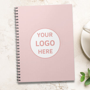 Carnet Logo personnalisé Blush Pink Professionnel