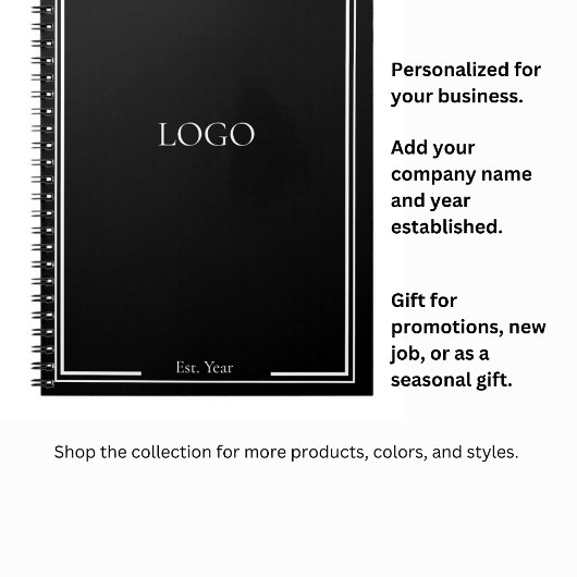 Carnet Logo personnalisé - Cadeau promotionnel pour le si