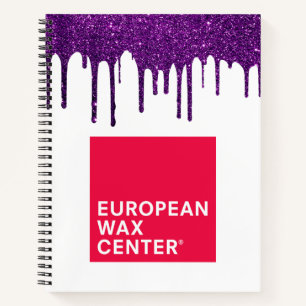 Carnet Logo personnalisé Entreprise Glitter drips