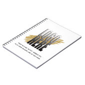 Carnet Logo Personnalisé Plus Texte Professionnel (Côté gauche)