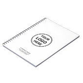 Carnet Logo personnalisé Simple Entreprise Blanc (Côté gauche)