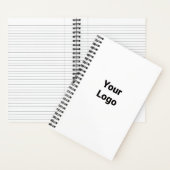 Carnet Logo personnalisé simple et élégant ici société cl (À l'intérieur)