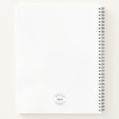 Carnet Logo personnalisé simple et minimaliste (Dos)